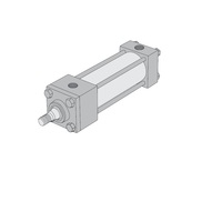 NUMATICS/AVENTICS NFPA BACK TO BACK CYLINDER A SERIES 2 1/2" BORE 5" FRONT 7 1/8" REAR STROKE, H/C CUSH, MAGNET